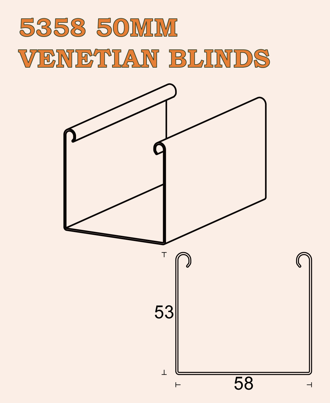 5358 50MM VENETIAN BLINDS